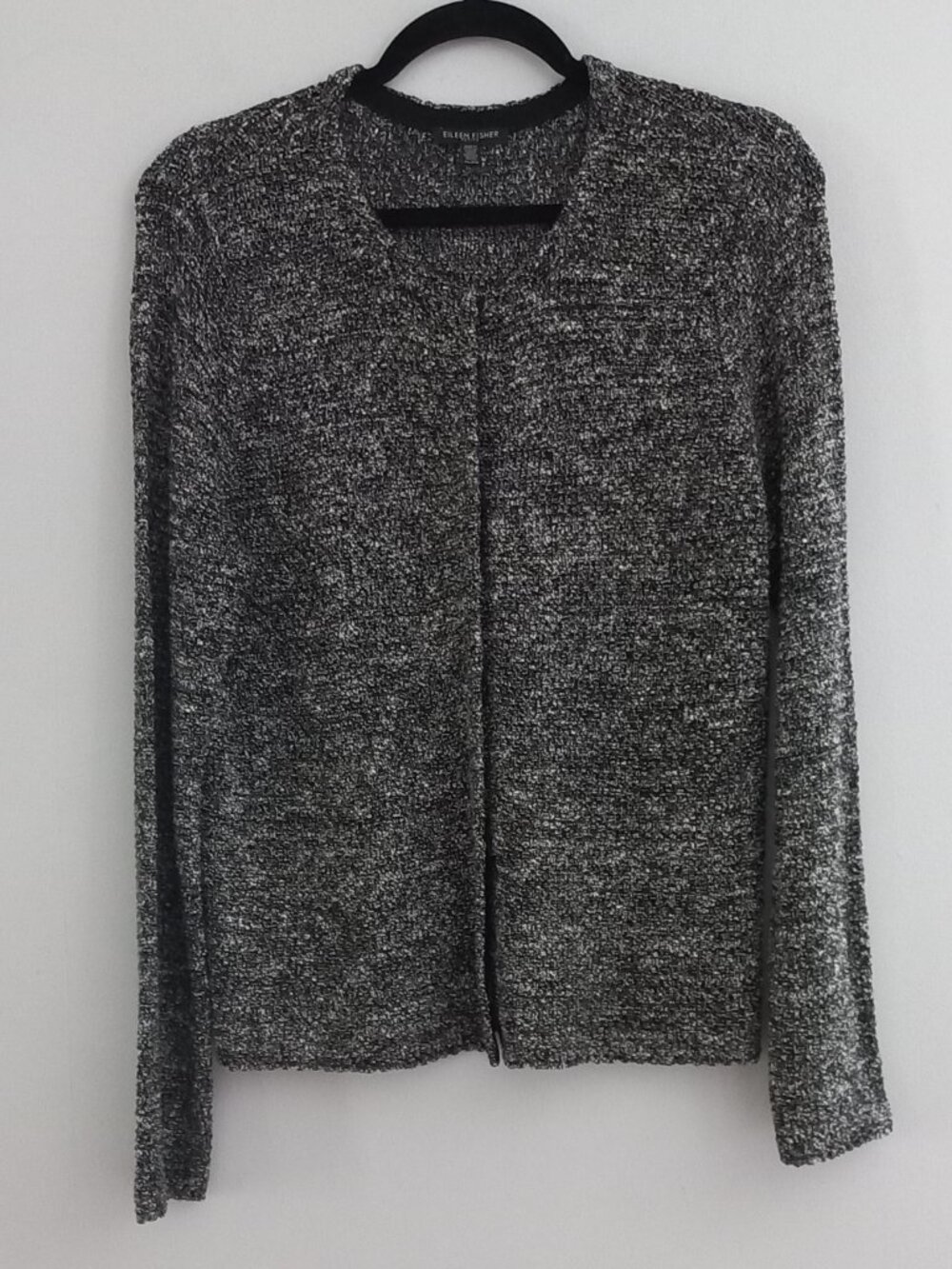 EILEEN FISHER knit linen blend light summer cardigan